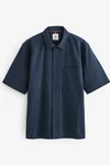 Next Kurzarmhemd Blau/Dunkelblau/Hellblau