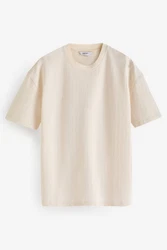 Next T-Shirt Relaxed Fit T-Shirt mit Seersucker-Struktur 