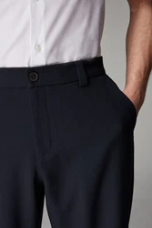 Next Stoffhose EDIT Relaxed Fit Twillhose Dunkelblau/Blau
