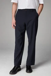 Next Stoffhose EDIT Relaxed Fit Twillhose Dunkelblau/Blau