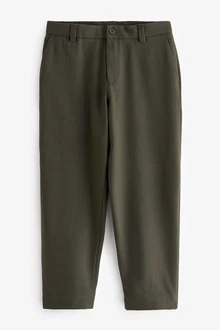 Next Stoffhose EDIT Relaxed Fit Twillhose Khaki/Dunkelgrün Next Stoffhose EDIT Relaxed Fit Twillhose Khaki/Dunkelgrün