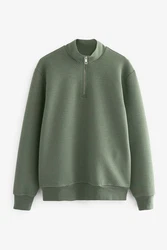 Next Kapuzensweatshirt Premium strukturiertes RV-Sweatshirt mit Kapuze Grün/Dunkelgrün/Hellgrün