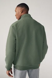 Next Kapuzensweatshirt Premium strukturiertes RV-Sweatshirt mit Kapuze Grün/Dunkelgrün/Hellgrün