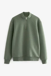 Next Kapuzensweatshirt Premium strukturiertes RV-Sweatshirt mit Kapuze Grün/Dunkelgrün/Hellgrün