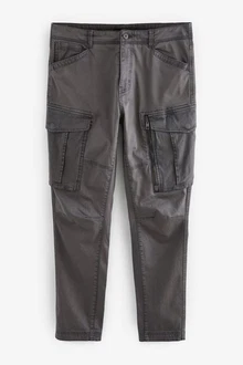Next Slim Fit Cargohose mit Stretch und Reißverschluss