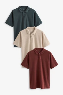 Next Poloshirt im 3er-Pack Dunkelrot/Bordeaux/Braun/Rot/Mischfarben Next Poloshirt im 3er-Pack Dunkelrot/Bordeaux/Braun/Rot/Mischfarben