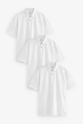 Next Poloshirt im 3er-Pack Weiß/Dunkelblau/Grau