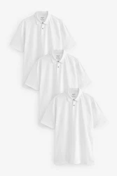 Next Poloshirt im 3er-Pack Weiß/Dunkelblau/Grau