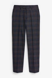 Next Anzughose Tailored Fit Hellblau/Dunkelblau/Dunkelrot