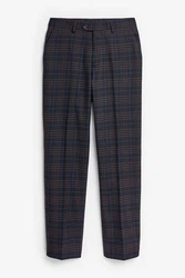 Next Anzughose Tailored Fit Hellblau/Dunkelblau/Dunkelrot