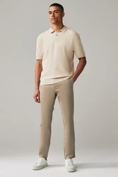 Next Chinohose Slim Fit Chinohose (2-tlg) Khaki/Beige