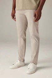 Next Chinohose Slim Fit Chinohose (2-tlg) Khaki/Beige