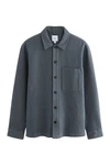Next Langarmhemd Hemdjacke Grau/Hellblau/Blau/Dunkelblau