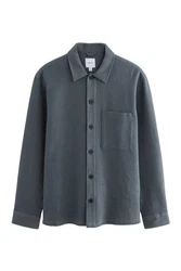 Next Langarmhemd Hemdjacke Grau/Hellblau/Blau/Dunkelblau