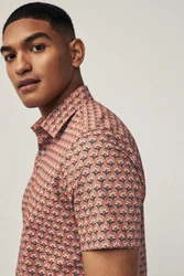 Next Kurzarmhemd Regular Fit mit Print 