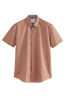 Next Kurzarmhemd Regular Fit mit Print 