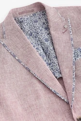 Next Leinensakko Leinen-Blazer Slim Fit Lila/Rosa/Fliederfarben