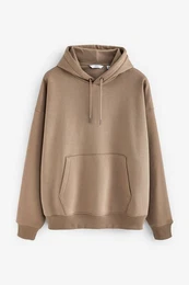 Bandeau-Bikini-Top Oversized Fit Jersey-Hoodie, hoher Baumwollanteil (1-St)