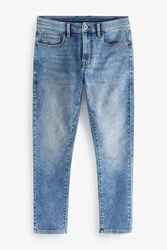 Next Bandeau-Bikini-Top Ultimate Comfort Super Stretch-Jeans (1-St) Blau/Hellblau
