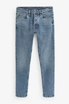 Next Bandeau-Bikini-Top Ultimate Comfort Super Stretch-Jeans (1-St) Hellblau/Blau