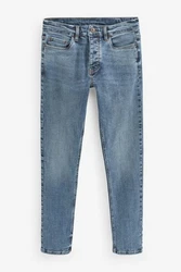 Next Bandeau-Bikini-Top Ultimate Comfort Super Stretch-Jeans (1-St) Hellblau/Blau