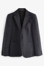 Next Sakko Nova Fides Slim Fit aus italienischem Stoff Hellblau/Dunkelgrau/Dunkelblau/Grau/Blau