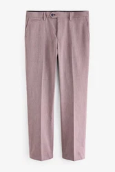 Next Anzughose Tailored Fit mit Besatz Rosa/Lila