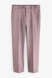 Next Anzughose Tailored Fit mit Besatz Rosa/Lila