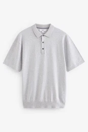 Polokragenpullover Gestricktes Polo-Shirt (1-tlg)