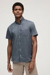 Next Button-down-Oxfordhemd Grau/Blau/Dunkelblau/Dunkelgrau