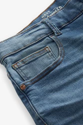 Next Jeansshorts Straight Fit Blau/Hellblau/Grau