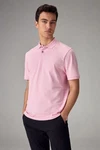 Next Bandeau-Bikini-Top Piqu-Poloshirt Lila/Rosa