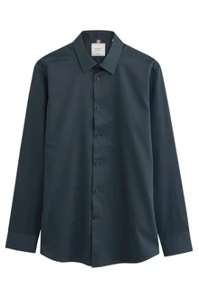 Next Langarmhemd Pflegeleichtes Slim Fit Hemd mit Struktur Next Langarmhemd Pflegeleichtes Slim Fit Hemd mit Struktur