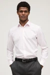 Next Langarmhemd Pflegeleichtes Slim Fit Hemd mit Struktur Weiß/Rosa/Creme