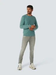 NO EXCESS Strickpullover Rundhals Grün/Türkis