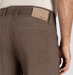 MAC Stretch-Hose MAC JEANS Style ARNE Structure Flex Khaki/Braun/Beige/Dunkelbraun
