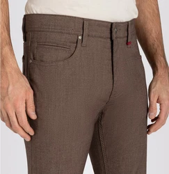 MAC Stretch-Hose MAC JEANS Style ARNE Structure Flex Khaki/Braun/Beige/Dunkelbraun