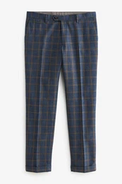 Anzughose Skinny-Fit-Anzughose mit kleinem Karomuster (1-tlg)