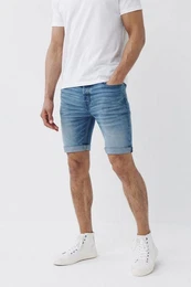 Jeansshorts Slim Fit Denimshorts (1-tlg)