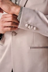 Next Smokingsakko Smokingjacke (1-tlg) Beige/Lila/Braun/Grau/Khaki