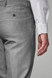 Next Frackhose Anzug Slim Fit Hose Grau/Hellgrau