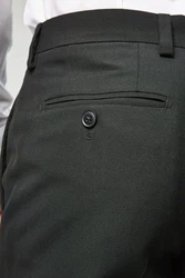 Next Frackhose Anzug Slim Fit Hose Schwarz/Dunkelgrau/Khaki