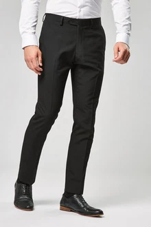 Next Frackhose Anzug Slim Fit Hose Schwarz/Dunkelgrau/Khaki