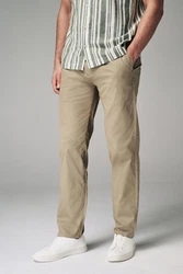 Next Chinohose Straight Fit Khaki/Beige/Braun