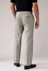 Next Stoffhose Anzughose mit Struktur Khaki/Beige/Braun/Grau