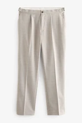 Next Stoffhose Anzughose mit Struktur Khaki/Beige/Braun/Grau