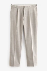 Next Stoffhose Anzughose mit Struktur Khaki/Beige/Braun/Grau