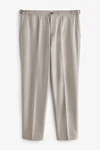 Next Stoffhose Seitlich verstellbare Anzughose mit Struktur (1-tlg) Beige/Braun/Khaki/Grau