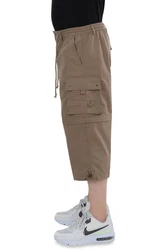 Ben Creek Cargobermudas QM7 3/4 Zip-Off Capri Bermuda Khaki/Braun/Beige