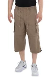 Ben Creek Cargobermudas QM7 3/4 Zip-Off Capri Bermuda Khaki/Braun/Beige